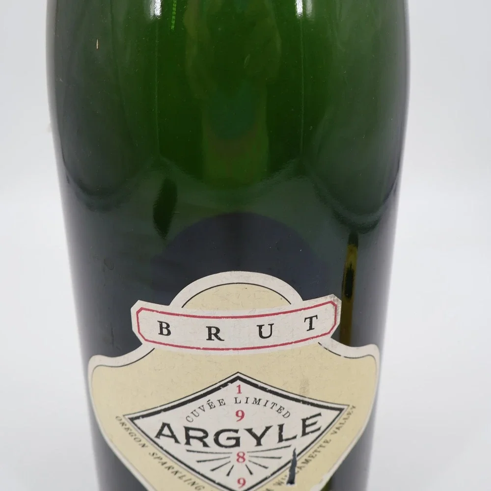 Argyle Brut Oregon Sparkling Wine 3L Empty Bottle 1989 Willamette Valley Green